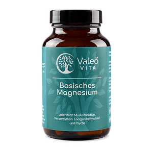Dose mit Valeo Vita basischem Magnesium aus Tri-Magnesiumdicitrat in Kapselform
