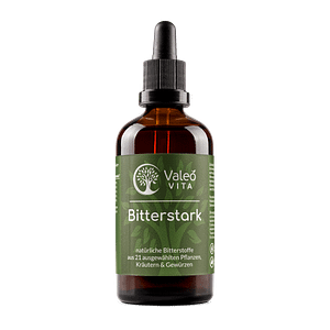 Bitterstark Tropfen – Natürliche Bitterstoffmischung aus 21 Heilpflanzen und Gewürzen zur Unterstützung der Verdauung.