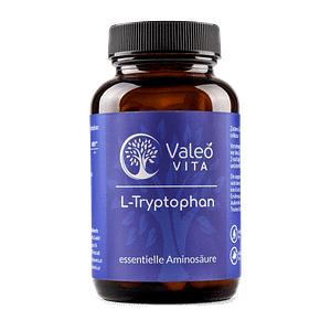 L-Tryptophan – Pflanzlich – 500 mg essentielle Aminosäure pro Kapsel, gewonnen aus fermentierten Maissamen, zur Unterstützung von Schlaf und Stimmung.